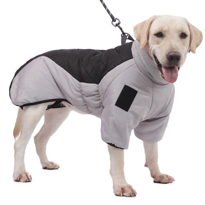 Waterproof Winter Dog Coat - Warm Thick Vest for Medium to Large Breeds, Customizable Labrador Jacket