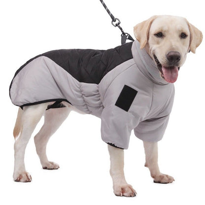 Waterproof Winter Dog Coat - Warm Thick Vest for Medium to Large Breeds, Customizable Labrador Jacket